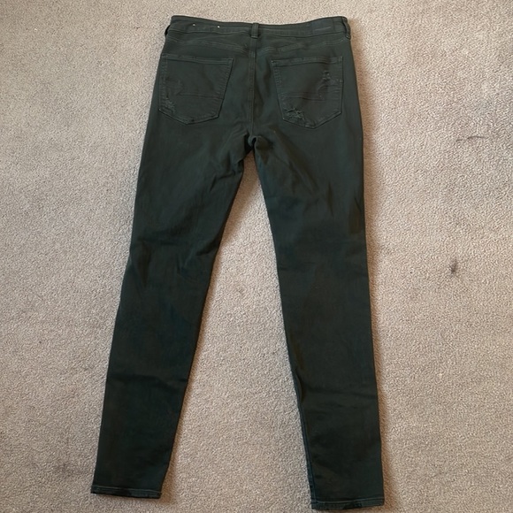 American Eagle Hi rise army green jeggings - Picture 2 of 6